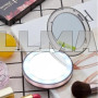 Зеркало круглое для макияжа с LED подсветкой 